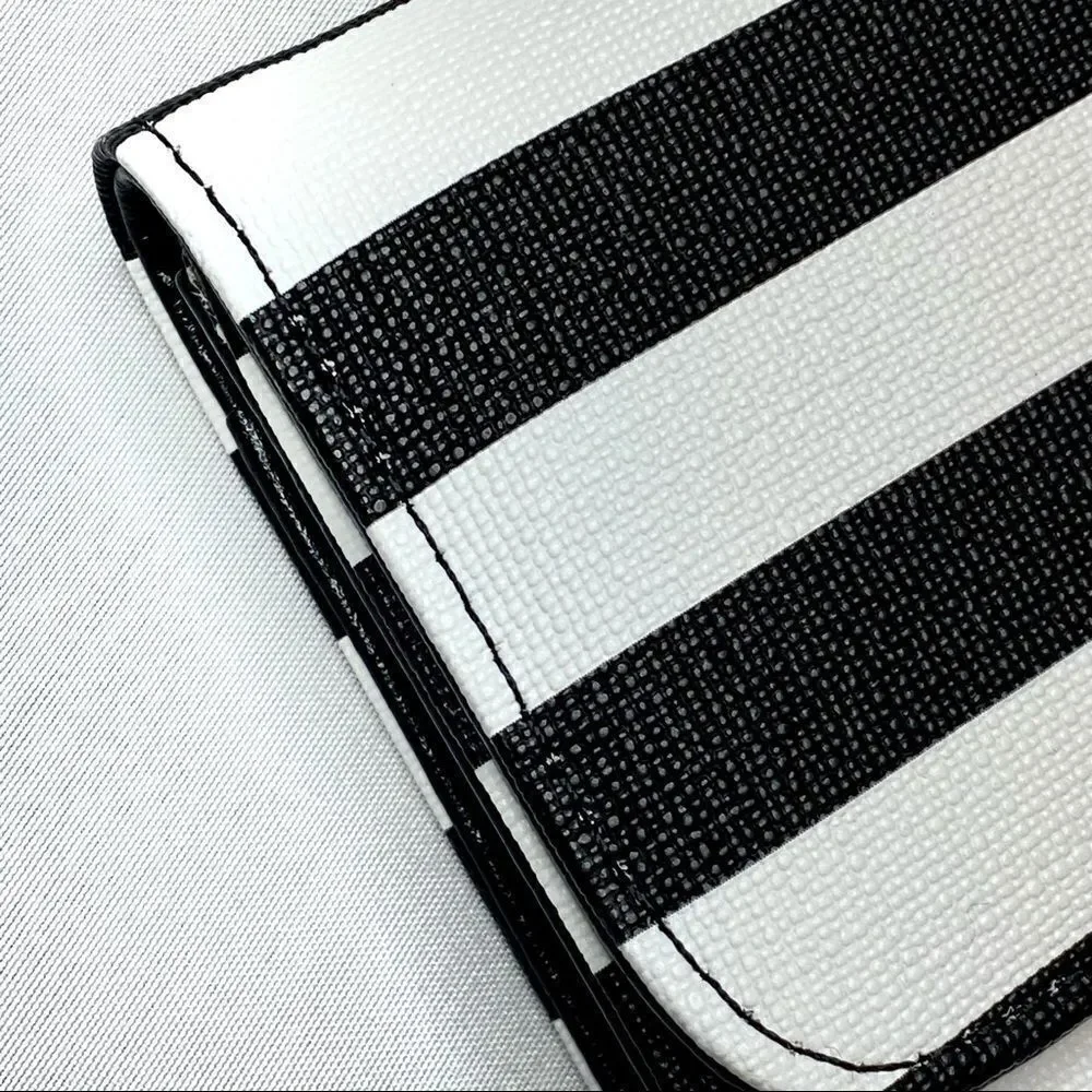 Kut from the Kloth black and white striped wallet